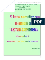 Textos Matematicos - Lectura Comprensiva - E. Primaria Ciclo 1