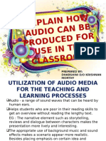 Utilizing Audio Media in the Classroom