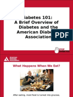 Diabetes 101: A Brief Overview of Diabetes and The American Diabetes Association