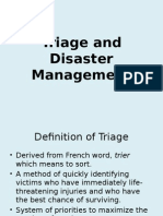 Triage and Disaster Management