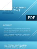 Aportes para BCP (Business Continuity Plan) Emcomunitel