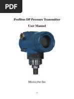 Profibus DP Pressure Transmitter User Manual - 20121112 PDF