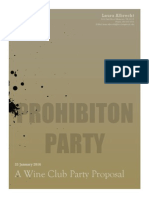 Prohibition Party Proposal