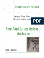 Rural Road Surface Options