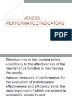 Effectiveness Performance Indicators