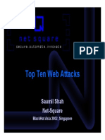 Top Ten Web Attacks: Saumil Shah Net-Square