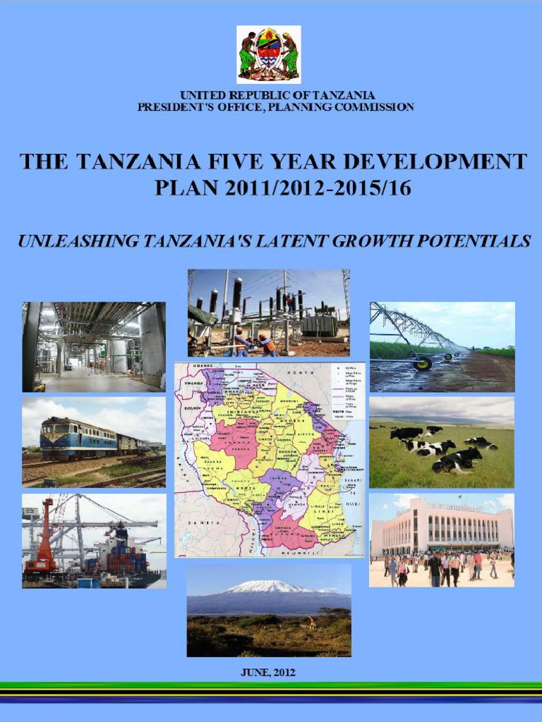 Tanzania National FYDP 20112015 PDF Tanzania Economic Growth