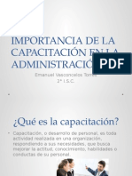 Importancia de La Capacitación en La Administración