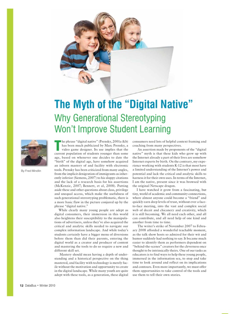 Debunking the Digital Native Myth | PDF | Educational Technology ...