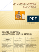 Gerencia de Instituciones Educativas Leccion 2