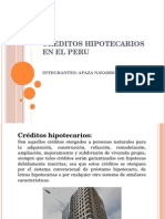 creditos hipotecarios