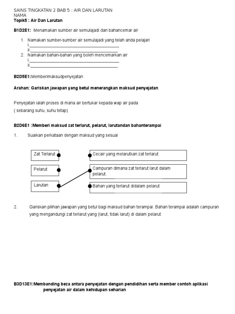 Soalan Nutrisi Tingkatan 2 - Contoh Dot