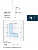 Basic design parameters for L column section