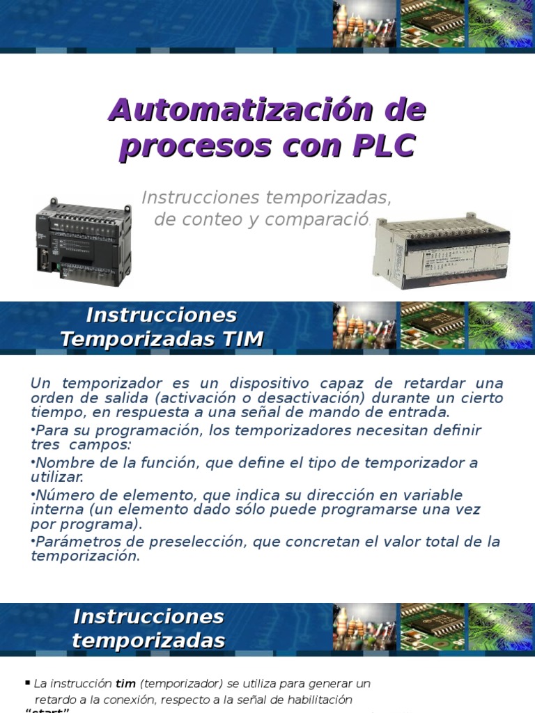 Instrucciones de Programacion PLC OMRON | Descargar gratis PDF | Poco ...