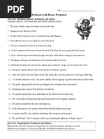 Subjects Objects and Predicates With Pirates Worksheet