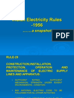 Indian Electricity Rules - Snapshot