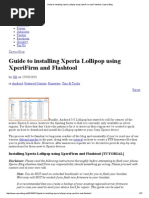 Download Guide to Installing Xperia Lollipop Using XperiFirm and Flashtool _ Xperia Blog by troublez SN272245004 doc pdf