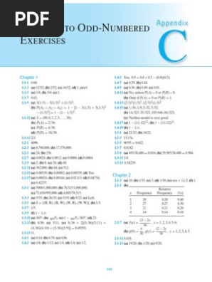 Probability and Statistical Inference Answers | PDF | Statistics