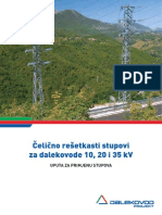 Čelicno Resetkasti Stupovi Za Dalekovode 10, 20 i 35 KV