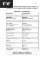 Glosario Contable Inglés-Español | PDF | Cepo | Valor presente neto