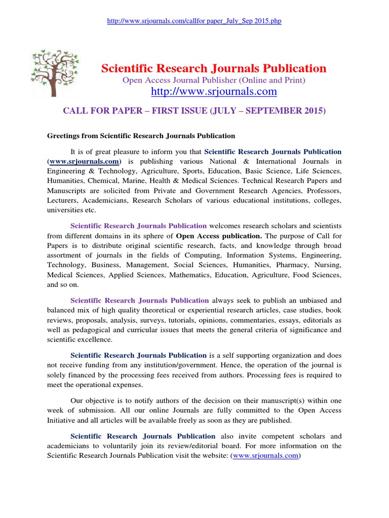 scientific research article format