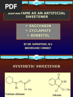 Aspartame As An Artificial Sweetener