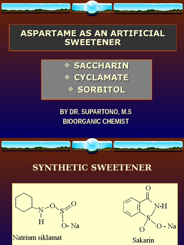 Aspartame As An Artificial Sweetener | PDF | Sugar Substitute | Methanol