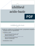 Echilibrul Acido-Bazic