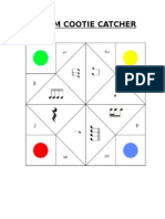 Rhythm and Pitch Cootie Catcher