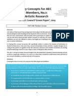AEC Key Concepts of Artistic Research