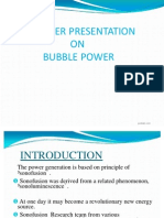 Bubble Power Presentation