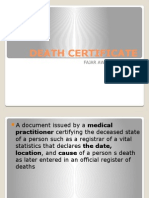 Death Certificate