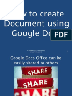 How to Create a Document Using Google Docs