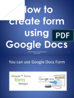 How to Create Form Using Google Docs