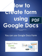 How To Create Form Using Google Docs