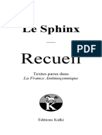 Le Sphinx - Recueil (Version Numérique)