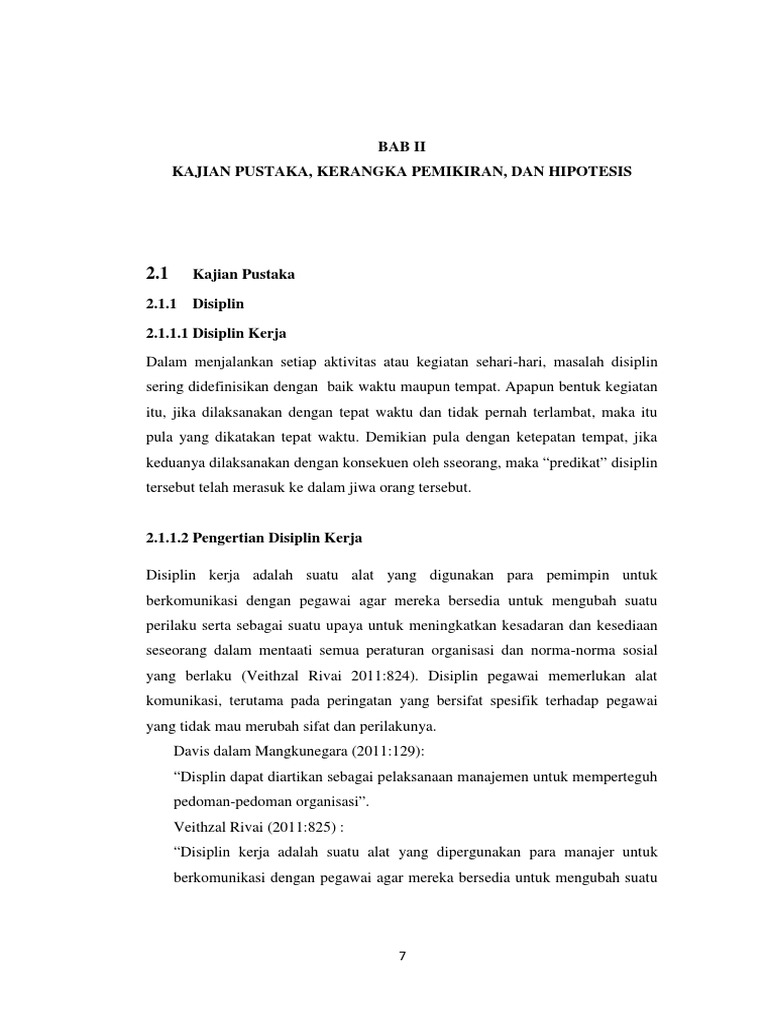 Contoh Bab Ii Kajian Teoritis Skripsi