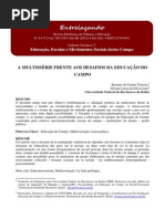 A Multisserie Frente Aos Desafios Da Educacao Do Campo