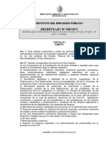 Decreto Ley 560 1973 Estatuto Del Empleado Público