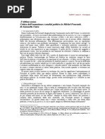 Cutro, Humanismo y Política en Michel Foucault