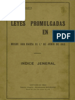 ANGUITA Leyes Promulgadas en Chile Desde 1810 Hasta 1913