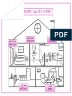 Hoja Gráficas en Ingles The Rooms of My House