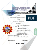 Momentos de Inercia en Elementos Asimétricos y Huecos