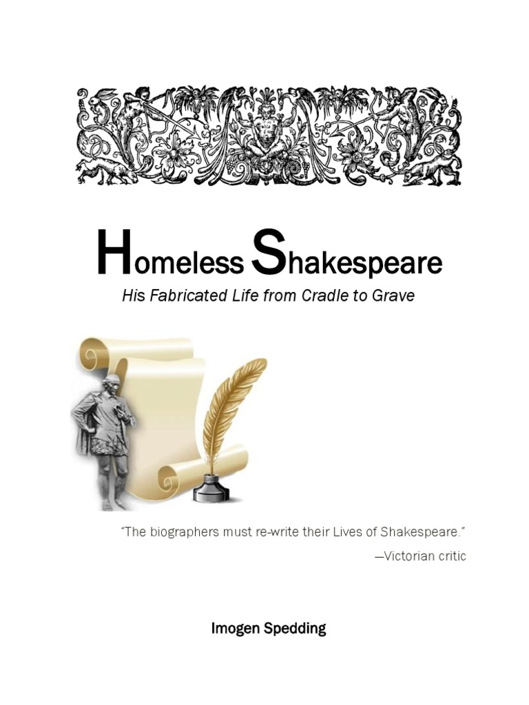 Homeless Shakespeare Shakespeare Authorship Question William Shakespeare