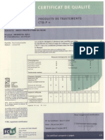 Certificat de Qualite Resistol 2011