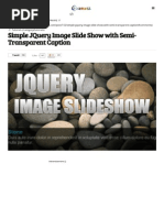 Simple JQuery Image Slide Show With Semi-Transparent Caption