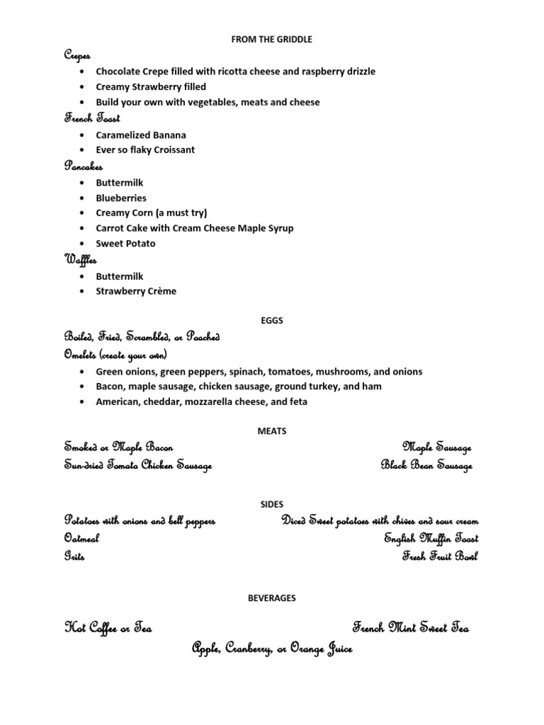 LPD Menu | PDF