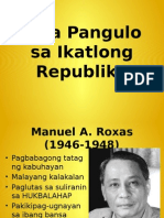 Mga Pangulo Sa Ikatlong Republika