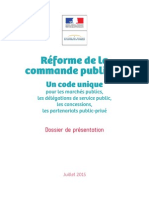 Dossier Presentation Reforme Commande Publique 22-07-2015