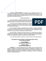 Reglamento Escolar Para La Educación Básica Oficial Del Estado de Sonora